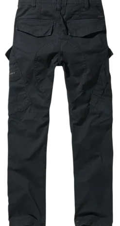 Brandit Adven Slim Fit - Reisitaskuhousut, mustat