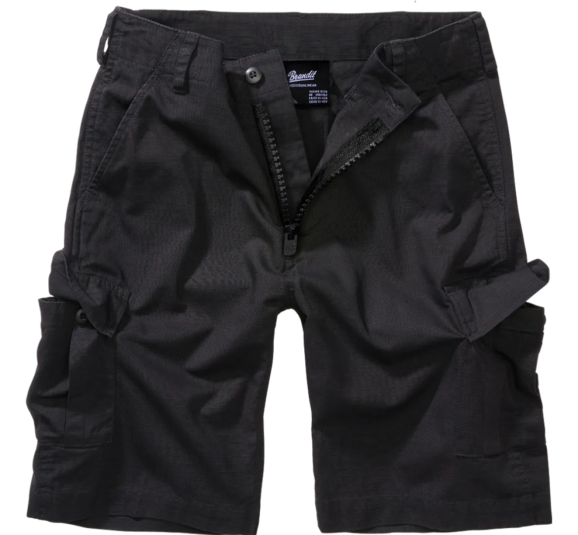 Brandit BDU Ripstop - Lasten shortsit, musta