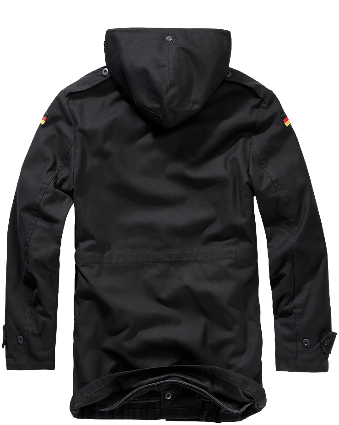 Brandit BW Parka Flag - Parkatakki, musta