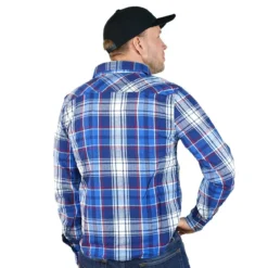 Brandit Check - kauluspaita, Navy