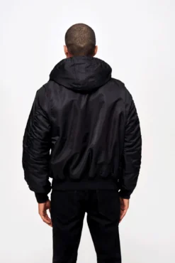 Brandit CWU Hooded Jacket - Talvitakki, musta