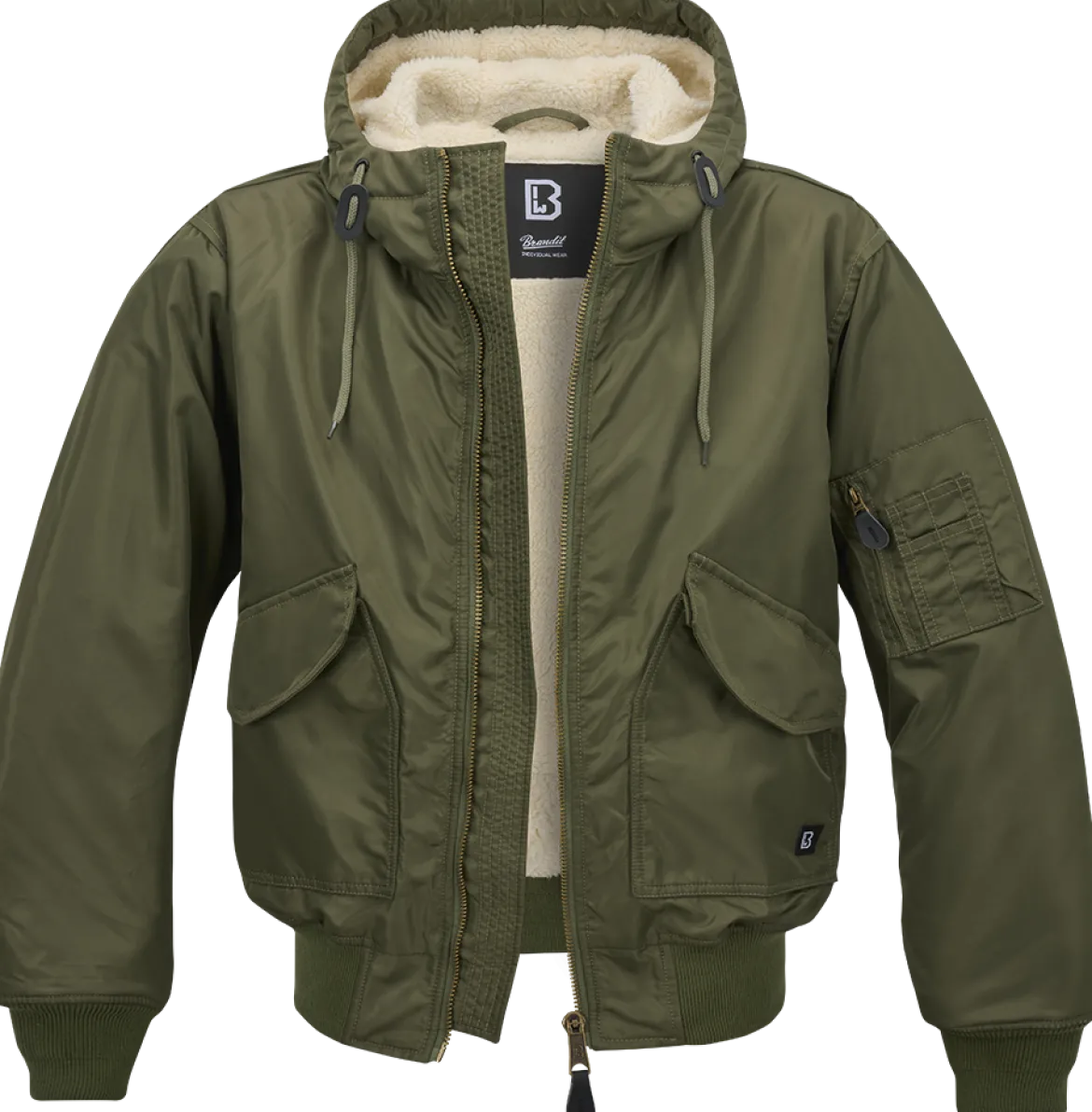 Brandit CWU Hooded Jacket - Talvitakki, oliivi