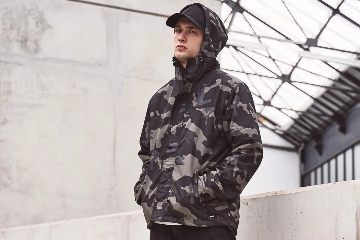 Brandit Frontzip - Tuulitakki, darkcamo