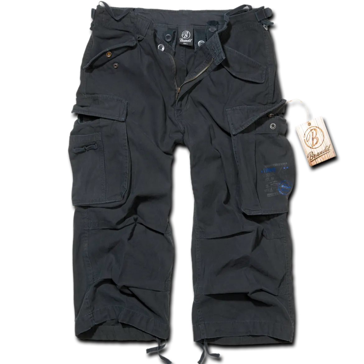 Brandit Industry 3/4 Vintage - Shortsit Black