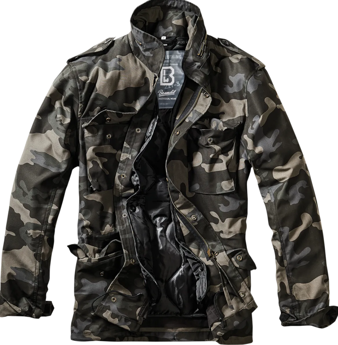 Brandit M65 Army - Talvitakki irroitettavalla vuorella, darkcamo