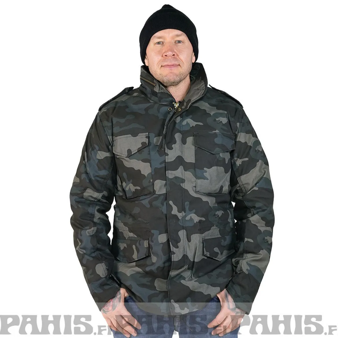 Brandit M65 Army - Talvitakki irroitettavalla vuorella, darkcamo