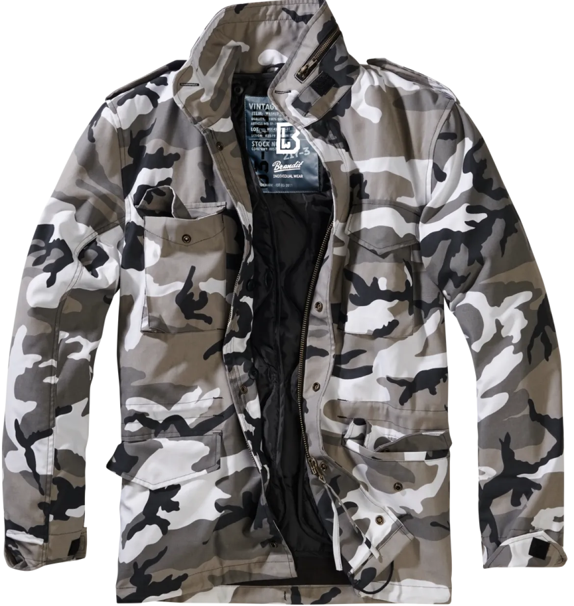 Brandit M65 Army - Talvitakki irroitettavalla vuorella, Urban