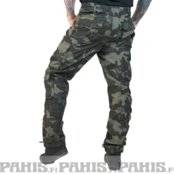 Brandit Pure Slim Fit - Reisitaskuhousut, darkcamo