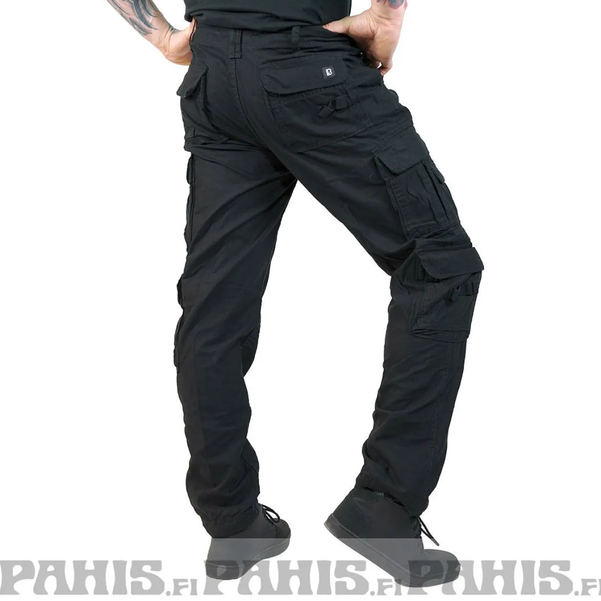 Brandit Pure Slim Fit - Reisitaskuhousut, black