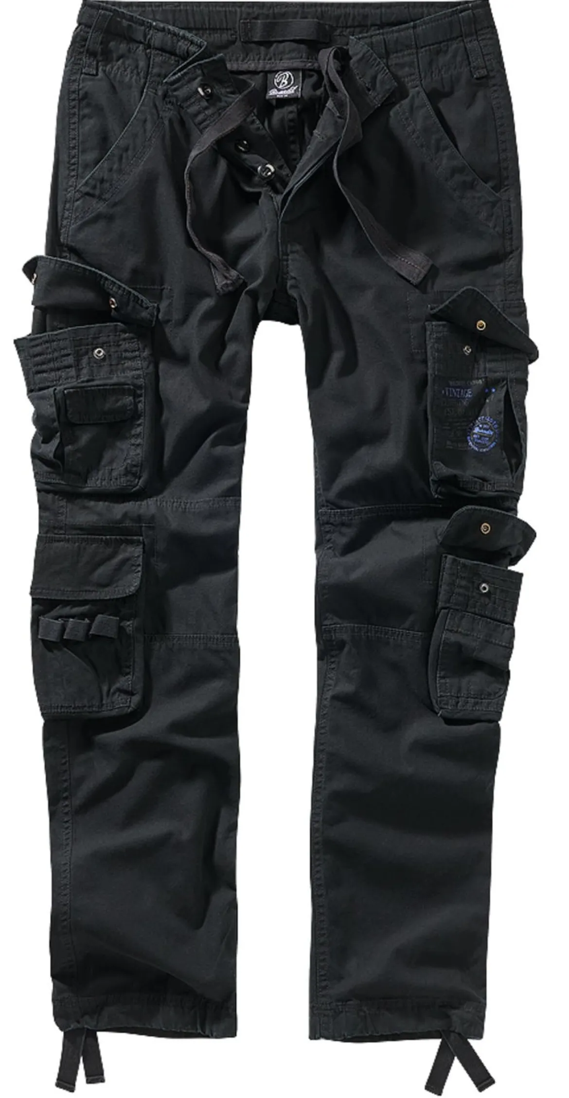 Brandit Pure Slim Fit - Reisitaskuhousut, black
