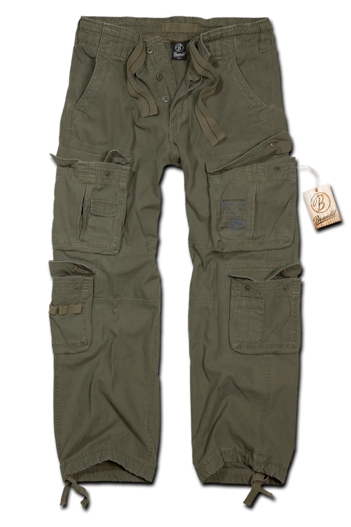 Brandit Pure Vintage reisitaskuhousut - Olive