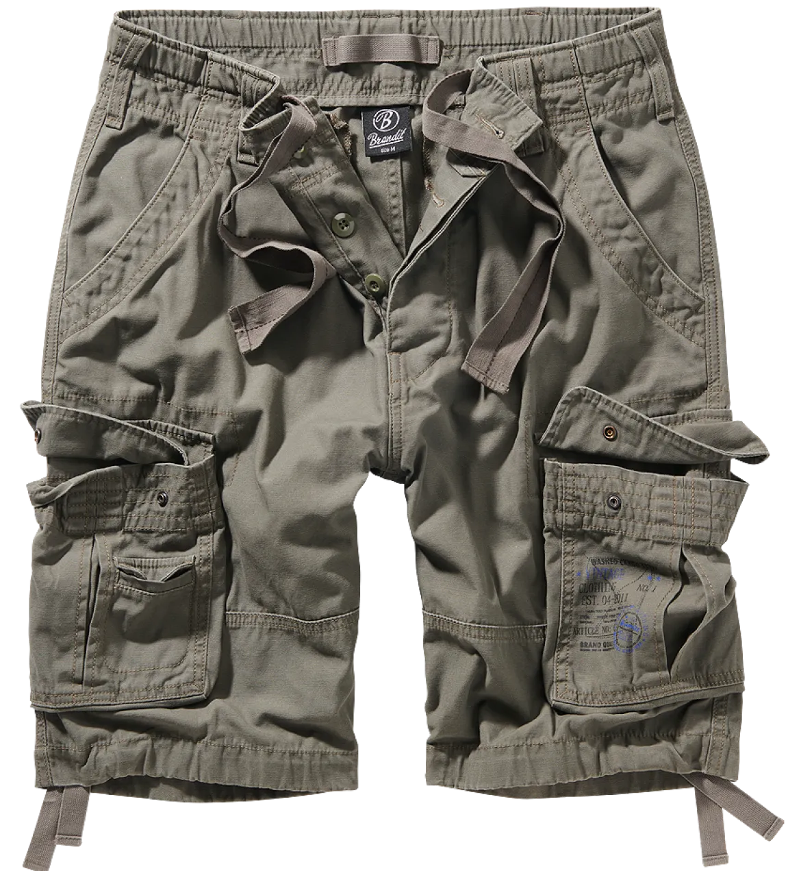 Brandit Pure Vintage - Shortsit, olive