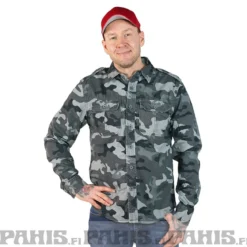Brandit Vintage - kauluspaita, Grey camo