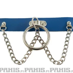 Bullet 69- Choker, Ring and chain Blue