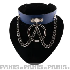 Bullet 69- Choker, Ring and chain Blue