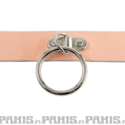 Bullet 69- Choker, 2 row medium ring, Baby Pink