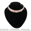 Bullet 69- Choker, Small Cones Baby Pink