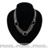 Bullet 69Double Hanging Chain - Choker, Brown