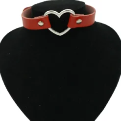 Bullet 69heart fitting - Choker, red