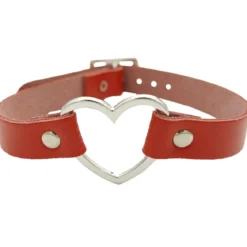 Bullet 69heart fitting - Choker, red