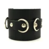 Bullet69 Leather strip with metal rings - Niittiranneke