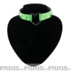 Bullet 69Row Conical with Heart - Choker, Fluorescent Green