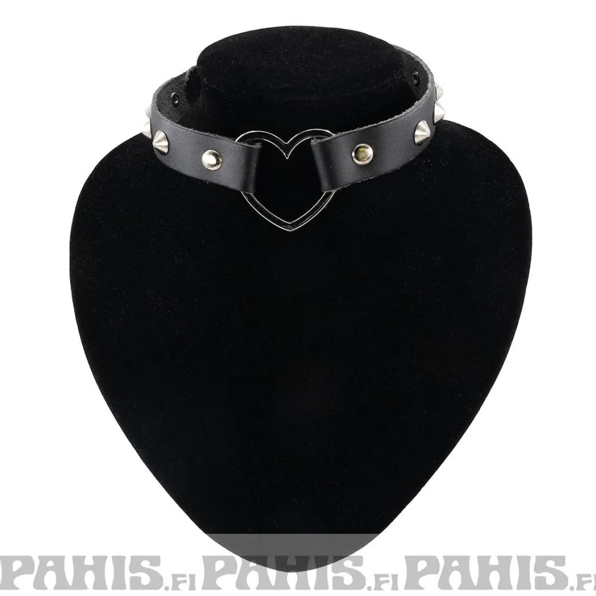 Bullet 69Row Conical with Heart - Choker, Black