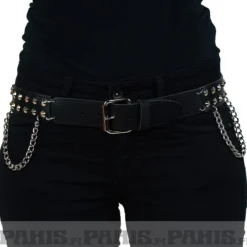Bullet69 2row joint with chain and conical - Nahkavyö