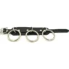 Bullet69 2 row with rings - Nahkaranneke
