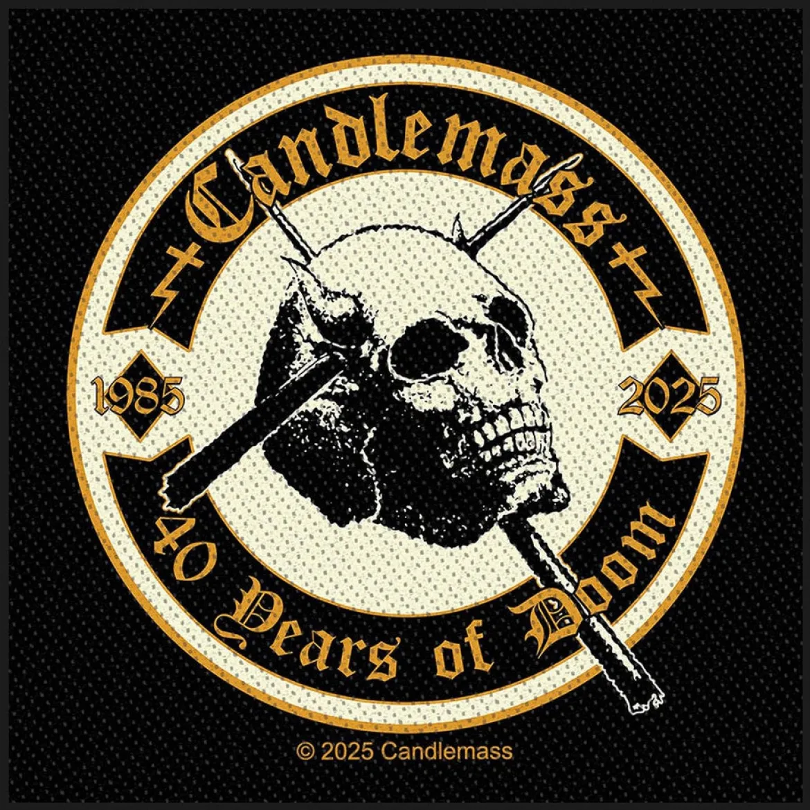 Candlemass: 40 Years Of Doom - Kangasmerkki