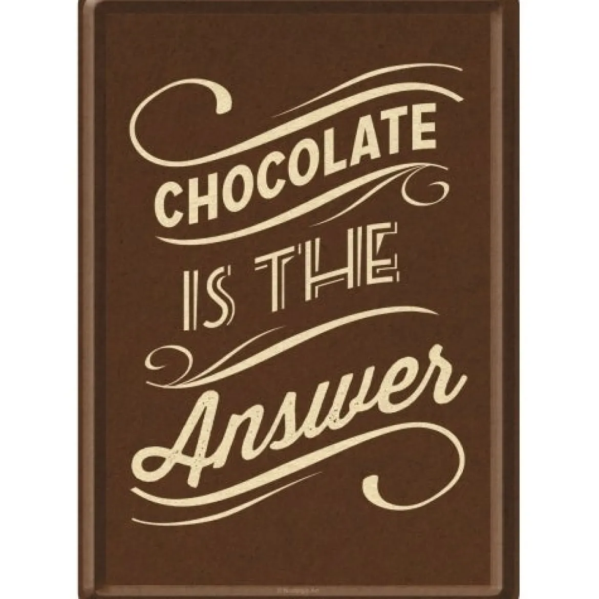 Chocolate Is The Answer- Postikortti