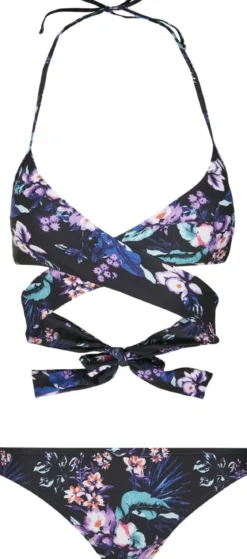 Classics Draped Pattern - Bikinit, lilac flower