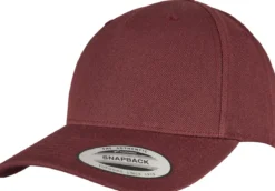 Classics 5-Panel Premium curved visor snapback - Lippis, maroon