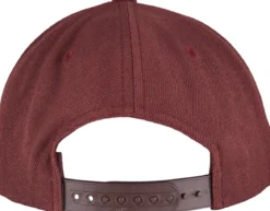 Classics 5-Panel Premium curved visor snapback - Lippis, maroon