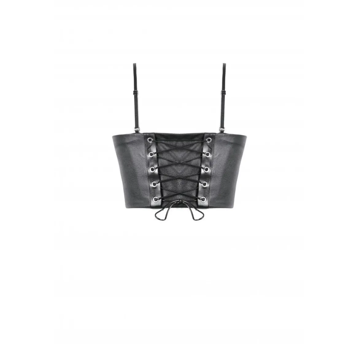 Dark in Love Beltet PU Corset - Toppi