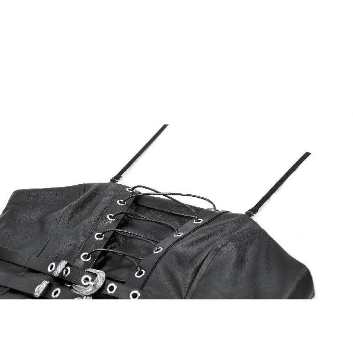 Dark in Love Beltet PU Corset - Toppi