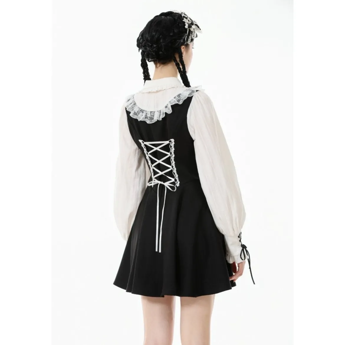 Dark In Love Dolly Lolita Ribbon - Mekko