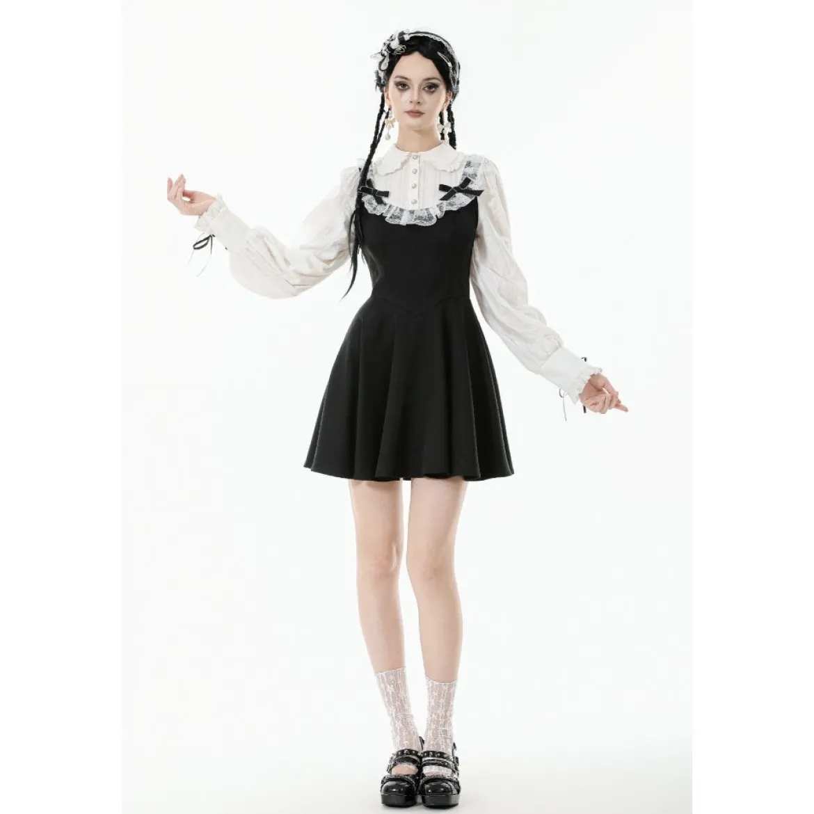 Dark In Love Dolly Lolita Ribbon - Mekko