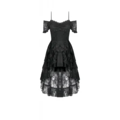 Dark In Love Gothic Lace Layered High-low - Mekko