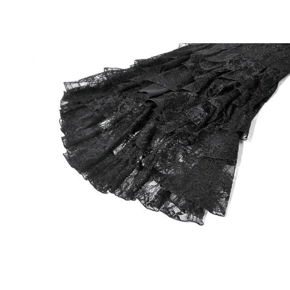Dark In Love Gothic Lace Layered High-low - Mekko
