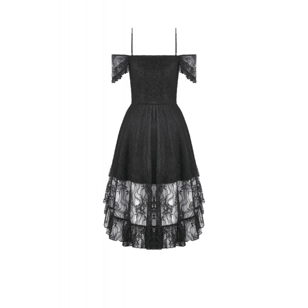 Dark In Love Gothic Lace Layered High-low - Mekko