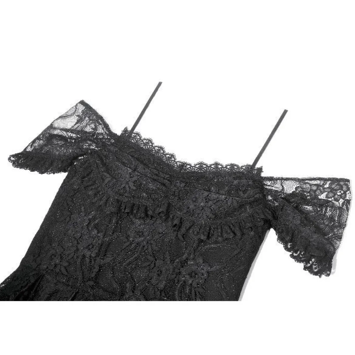 Dark In Love Gothic Lace Layered High-low - Mekko