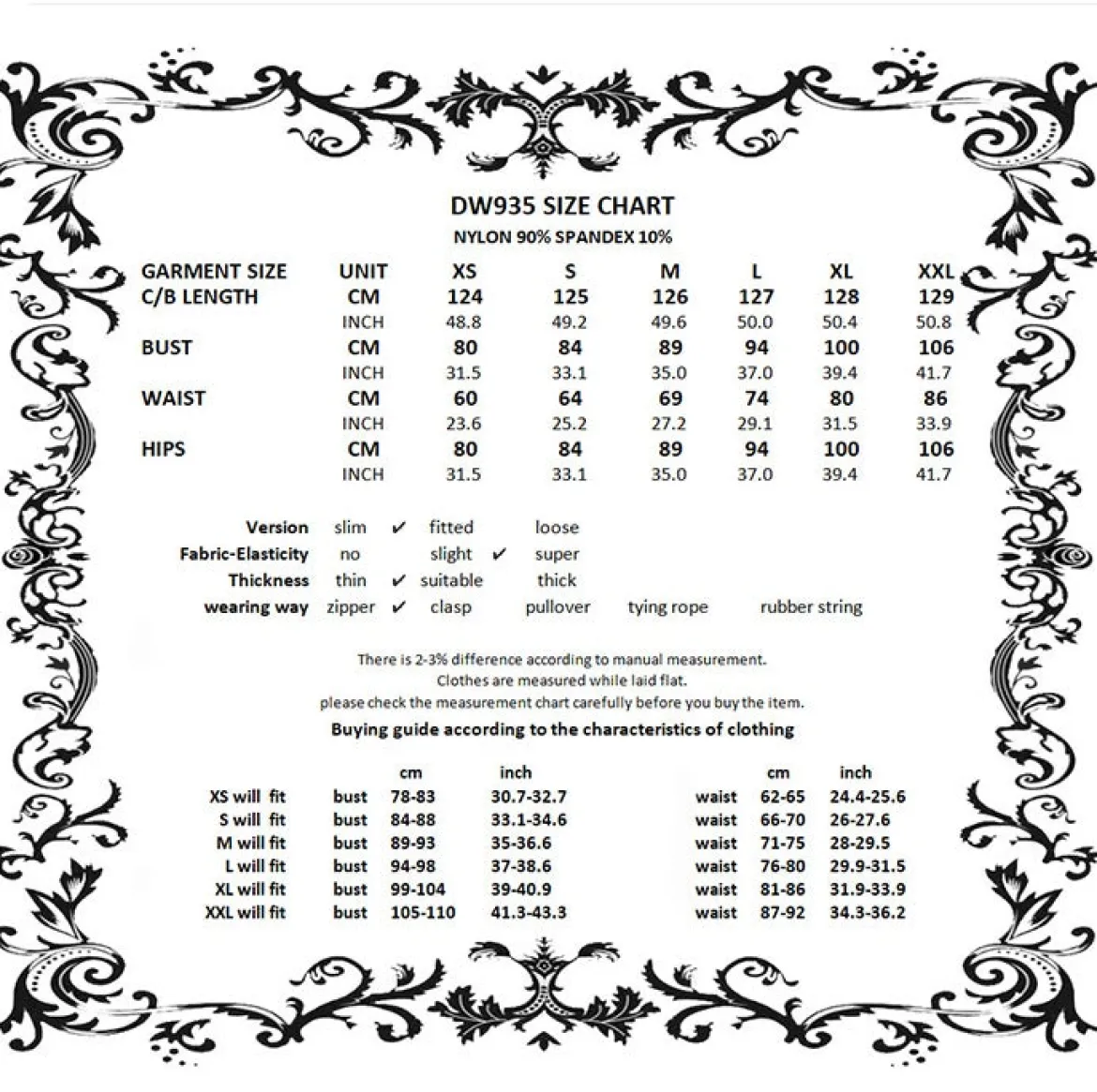 Dark In Love Gothic Lace See-trough waist - Mekko