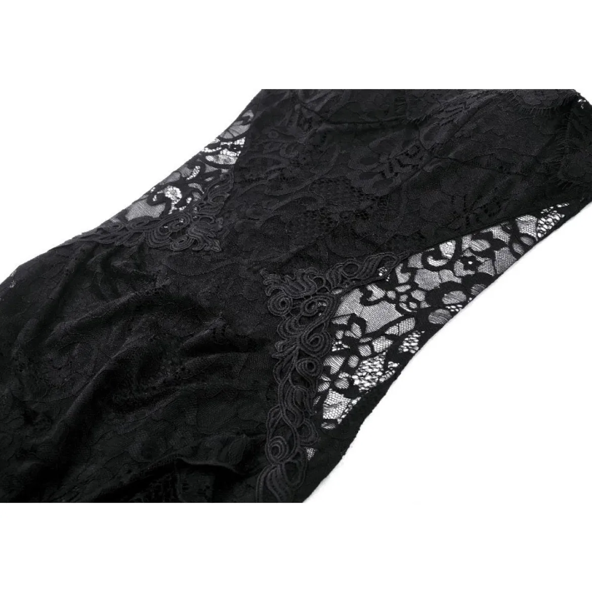 Dark In Love Gothic Lace See-trough waist - Mekko