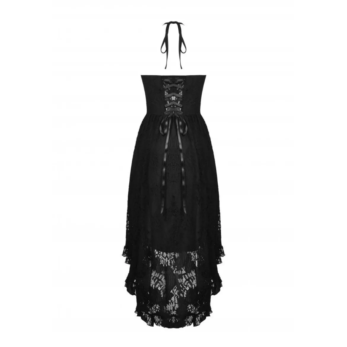 Dark In Love Gothic Low Neckline Dovetail - Mekko