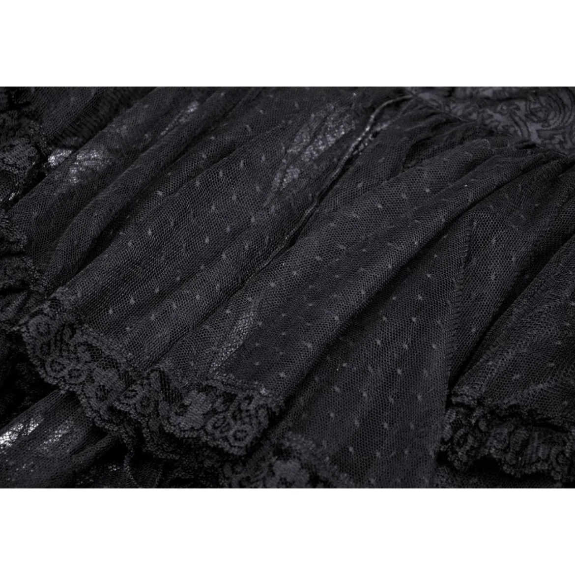 Dark In Love Gothic Low Neckline Dovetail - Mekko
