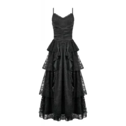 Dark In Love Gothic Satin Lace - Mekko