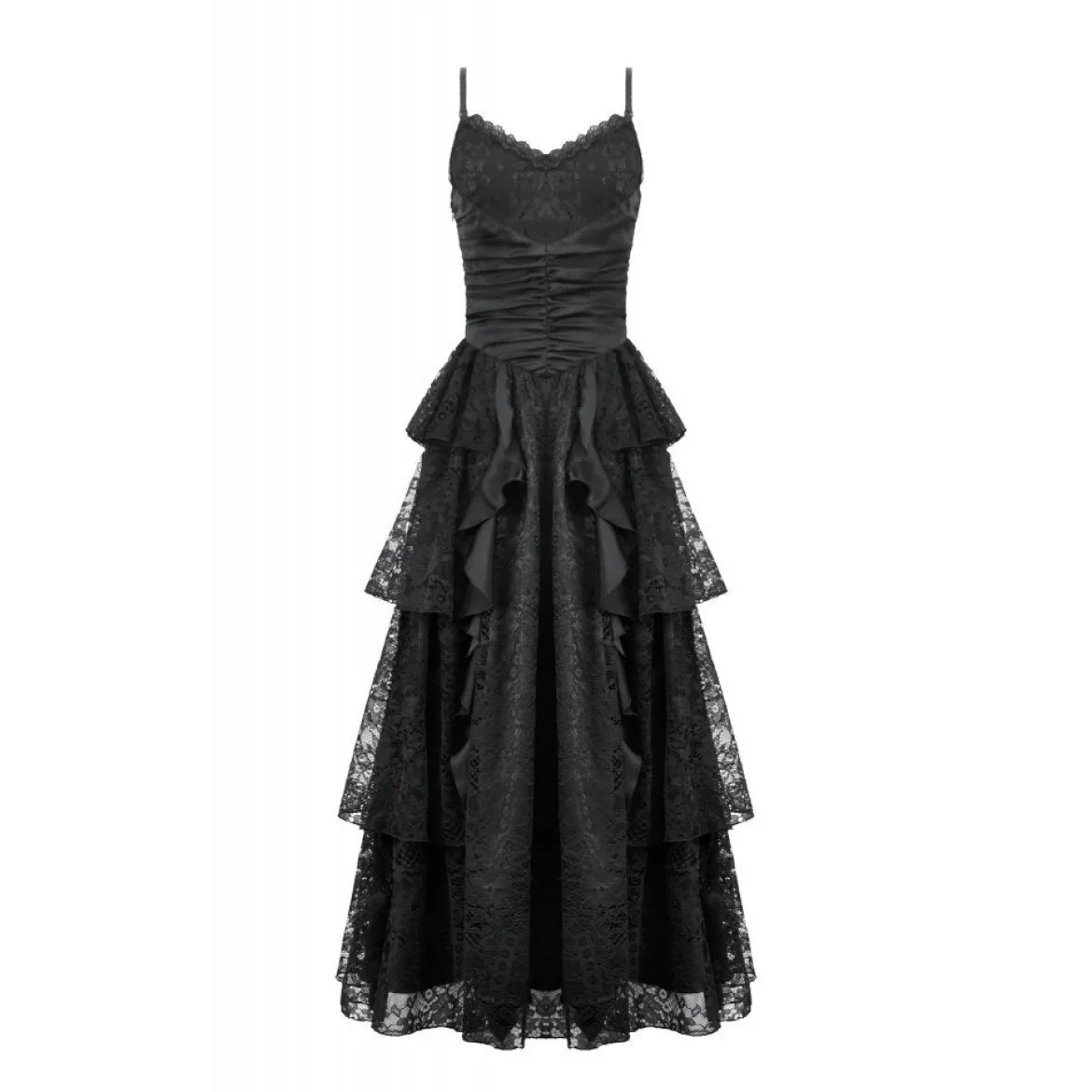 Dark In Love Gothic Satin Lace - Mekko