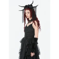 Dark In Love Gothic Satin Lace - Mekko