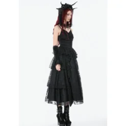 Dark In Love Gothic Satin Lace - Mekko